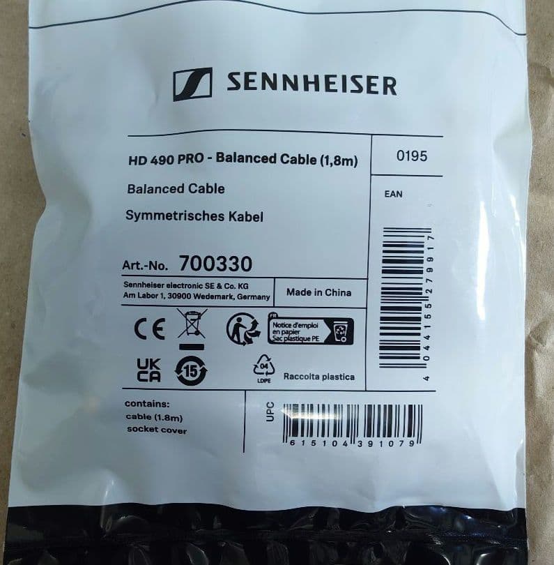 Sennheiser HD 490 PRO と 4.4mmバランス接続ケーブル