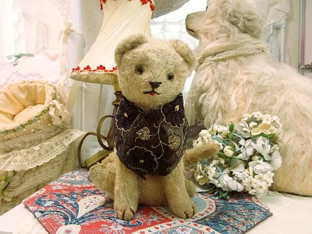 アンティークベア　JPM　猫　フランス　☆ヴィンテージ　テディベア