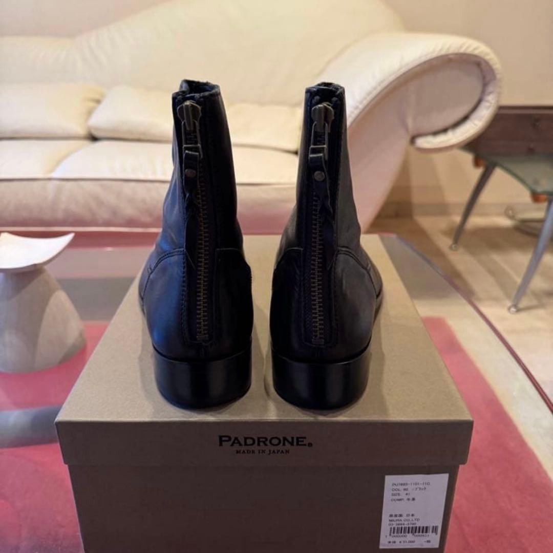 PADRONE ブラックブーツ 新品未使用