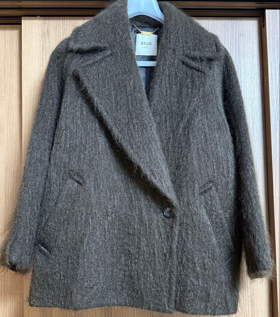 JOURNALSTANDARD L'ESSAGEモヘヤMIXシャギーダブルコート