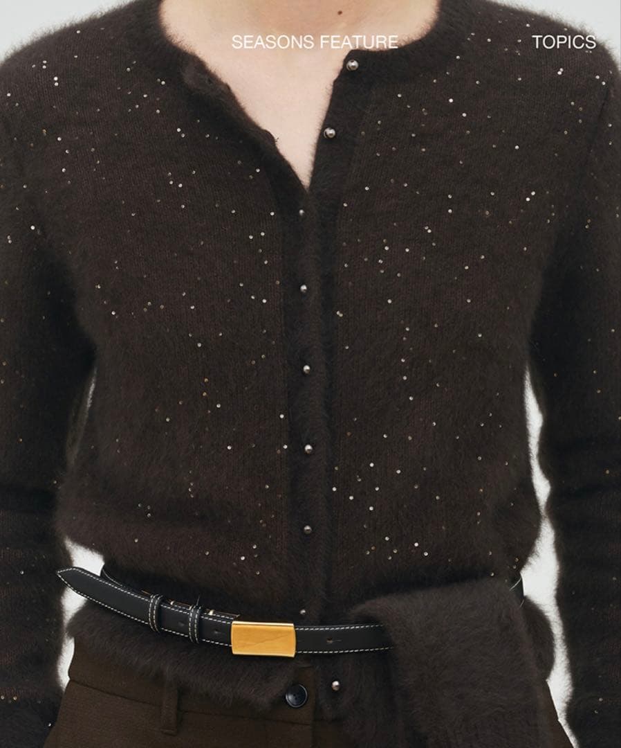 今期25冬新作デプレDESPRESフォックスカシミヤショートカーディガン