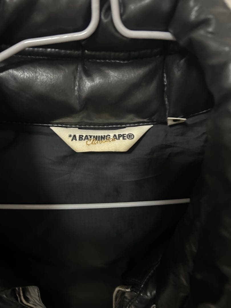 A BATHING APE ブラックダウンベスト