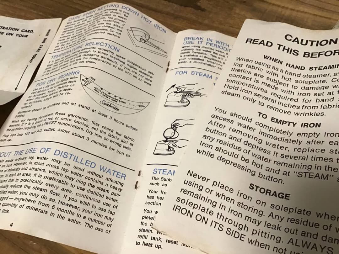 ★レトロ家電/サンビーム/1972年/高級スチーム/アメリカン家電/アイロン