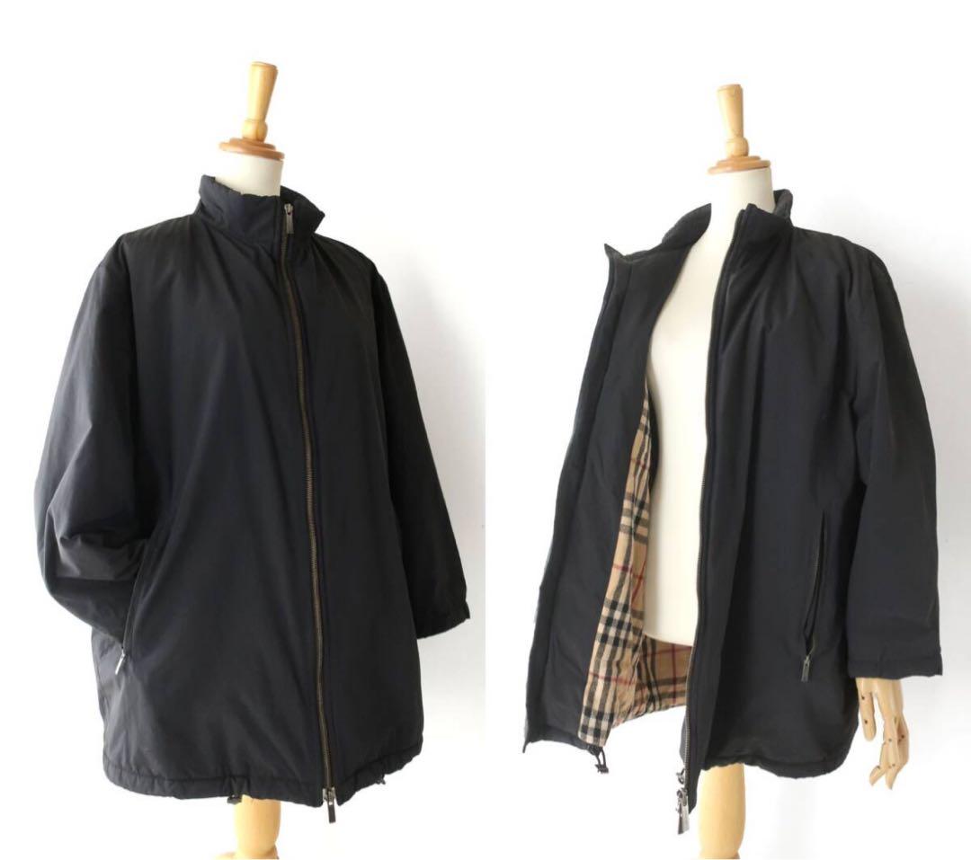 さだめBURBERRY LODON コクーンコートノバチェック ブラック