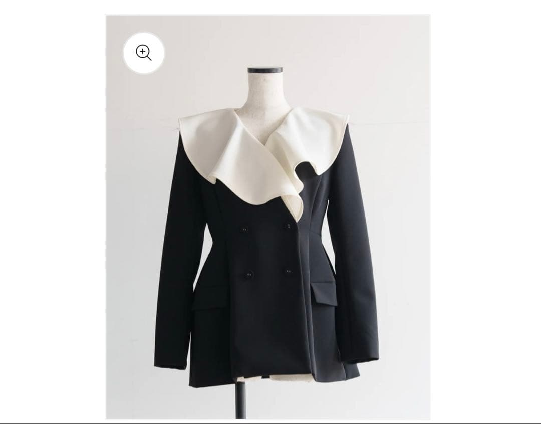 CARLA 2wayぺプラムジャケット　ネイビー