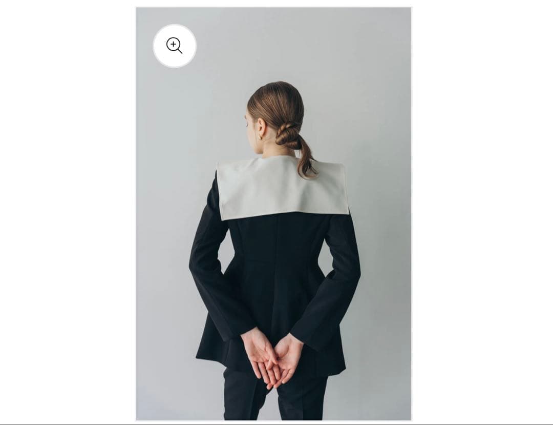 CARLA 2wayぺプラムジャケット　ネイビー