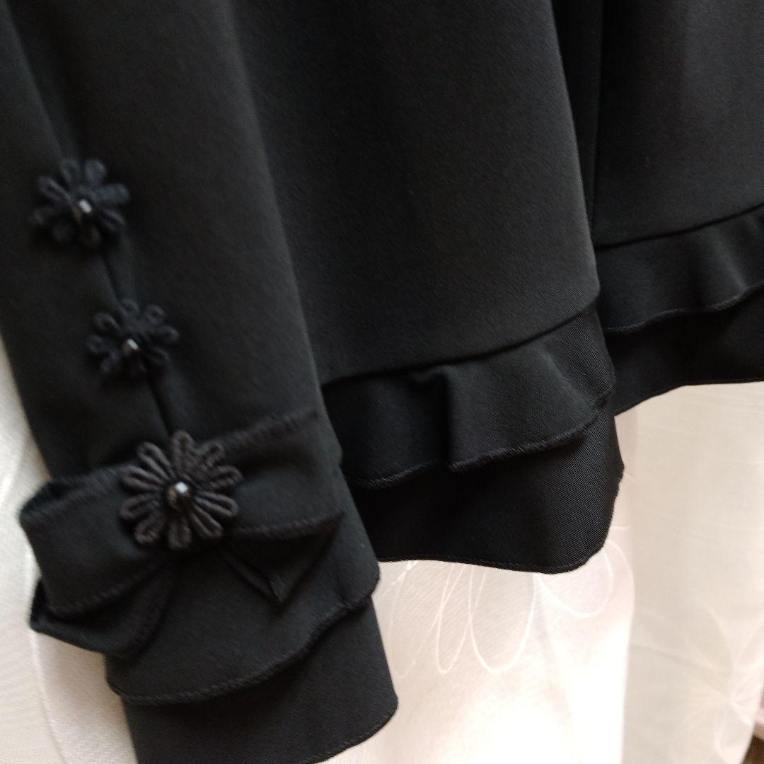 黒サラッとしたフルレングスパンツサイズ40　42