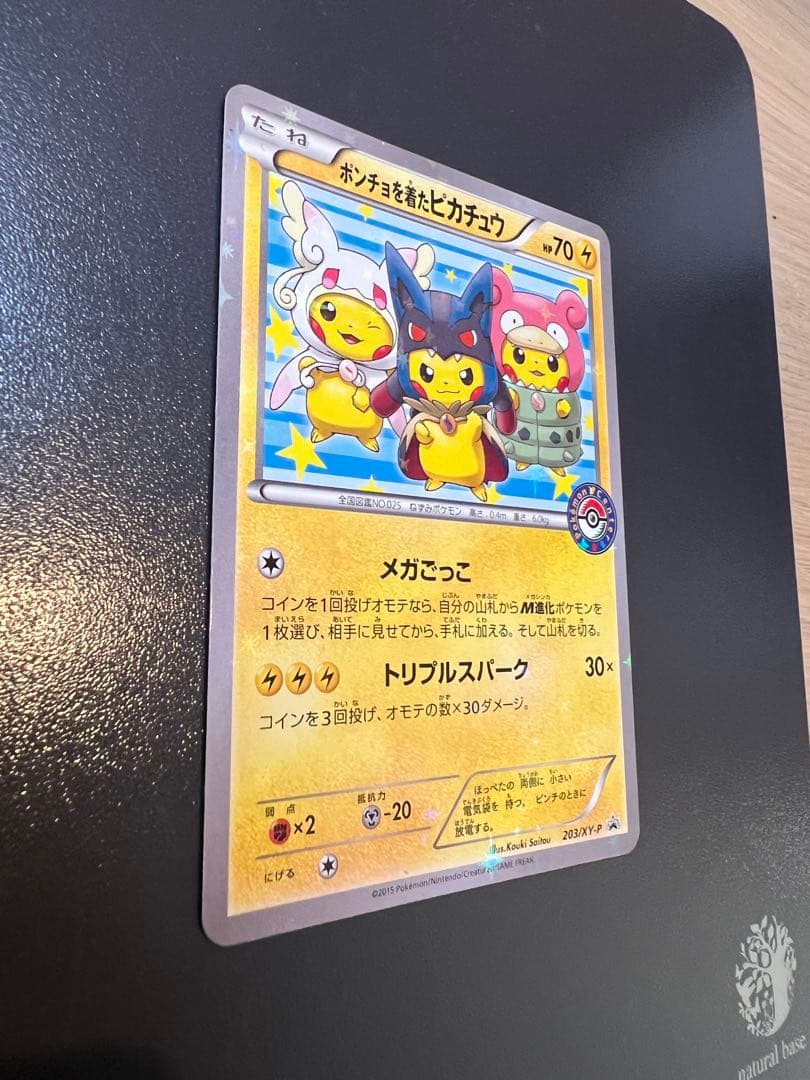 ポンチョを着たピカチュウ