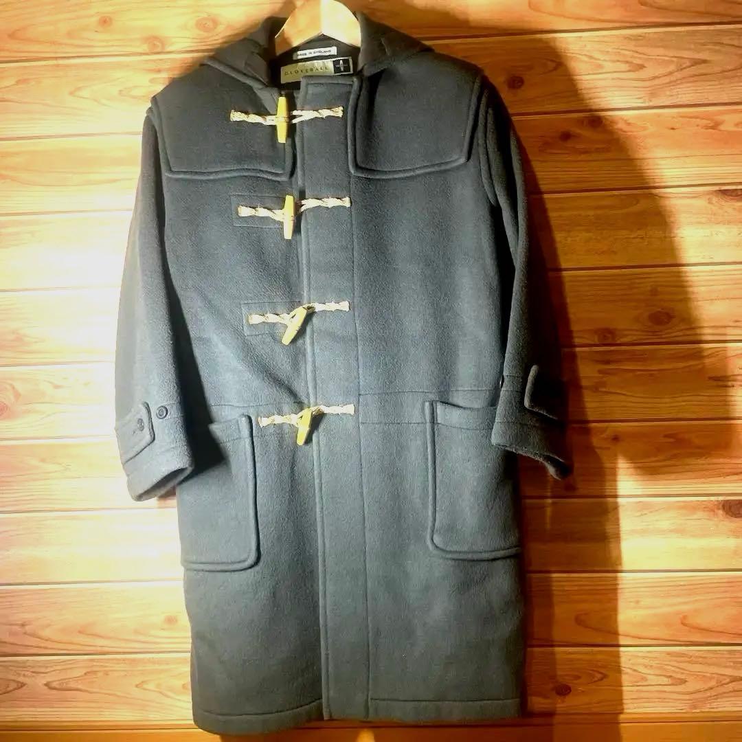 Gloverall 英国製 ダッフルコート オリーブ ロング丈 ウール 古着