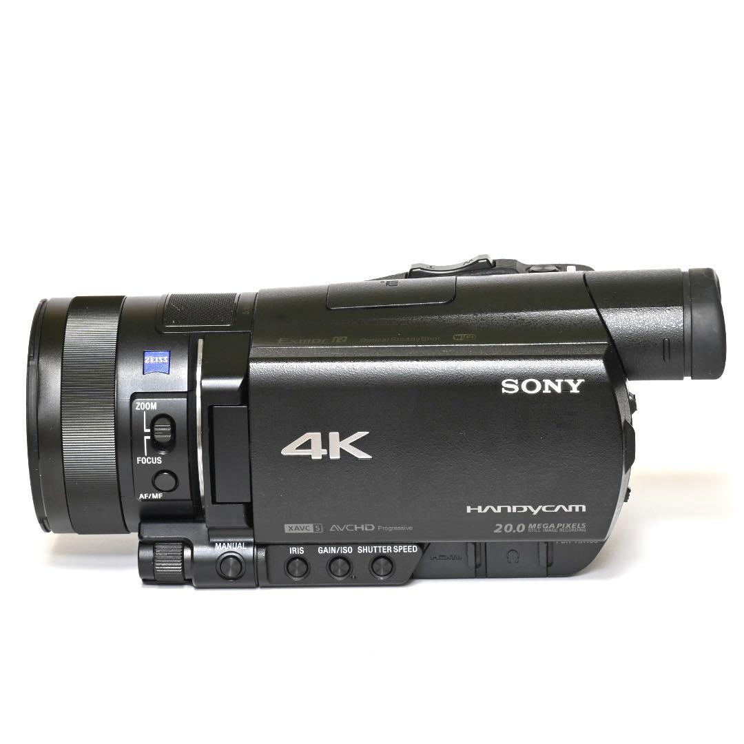 【SONY】FDR-AX100 4K ビデオカメラ ブラック
