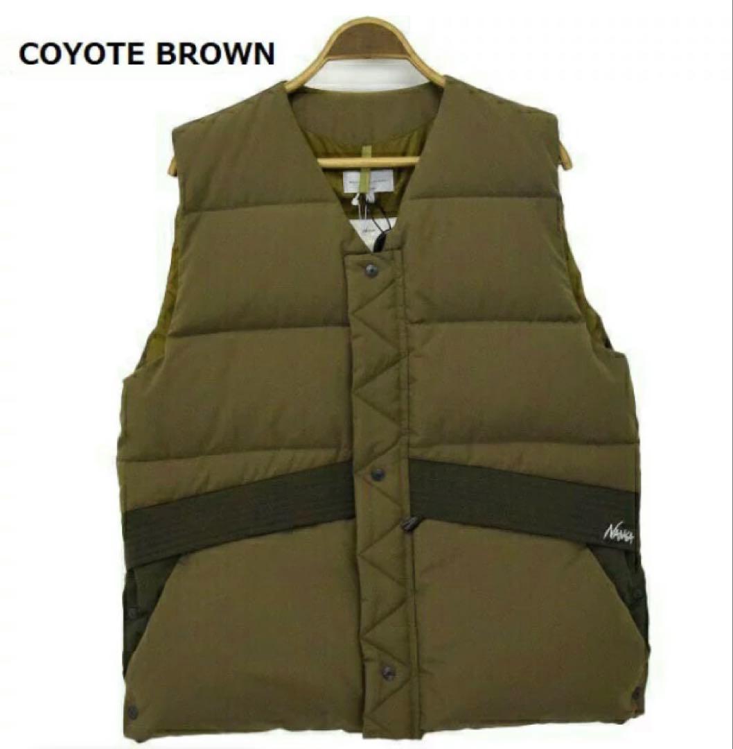 ナンガ×マニュアルアルファベット ダウンベスト　M