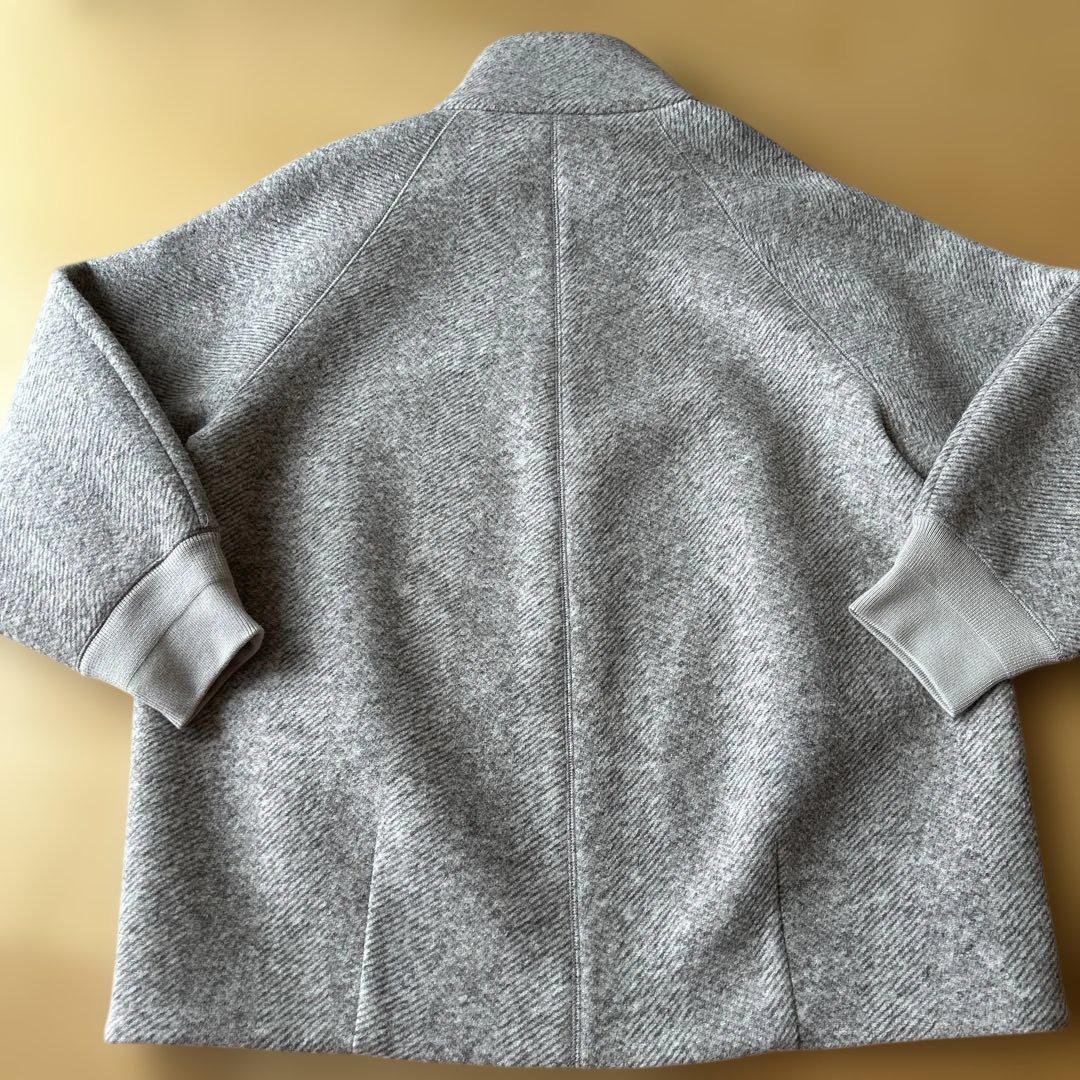 アダムエロペ　ハイネックブルゾン　グレージュ　サイズフリー