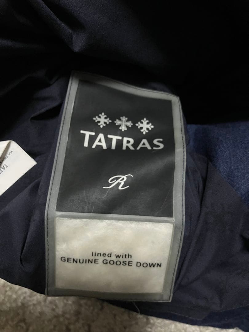 TATRAS タトラスの高級Rラインダウンベスト ネイビー　01サイズ　送料無料