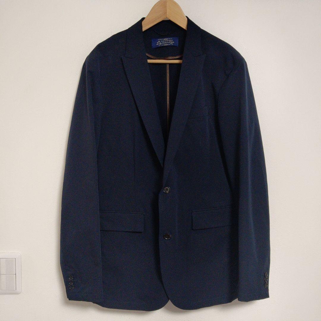 美品 ✨️ ナノユニバース ダメリーノ SOLOTEX セットアップ XL 紺