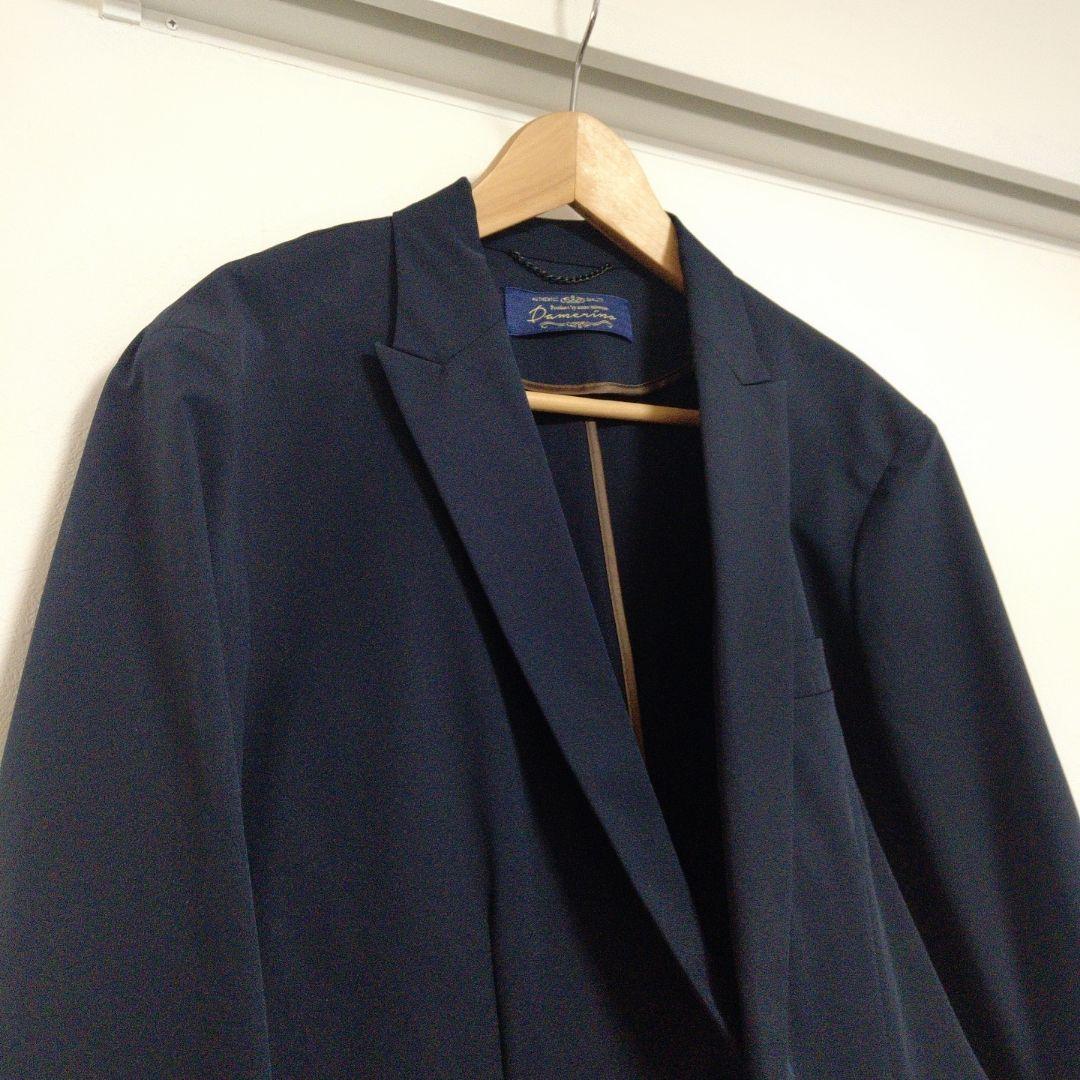 美品 ✨️ ナノユニバース ダメリーノ SOLOTEX セットアップ XL 紺