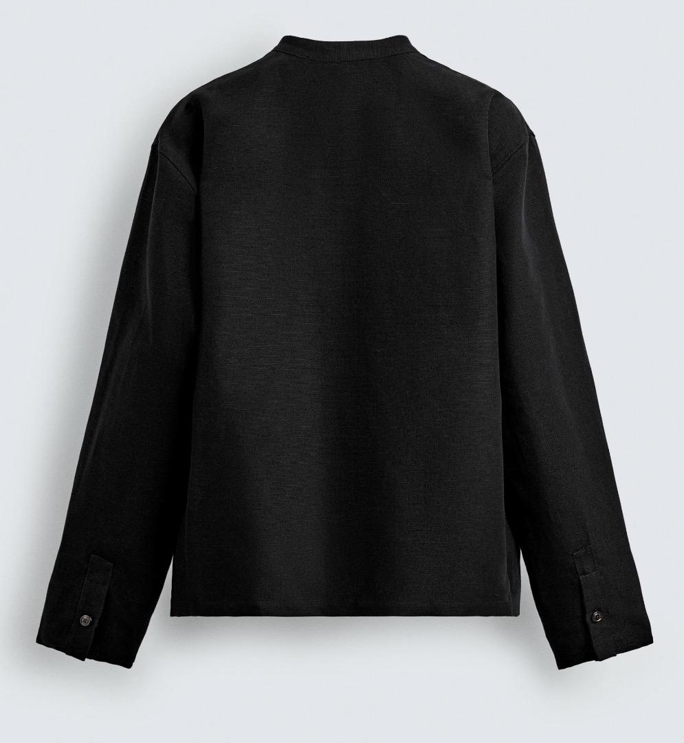 定価19,990円 コットン リネンスーツ ブレザー ラペルレス ZARA ザラ