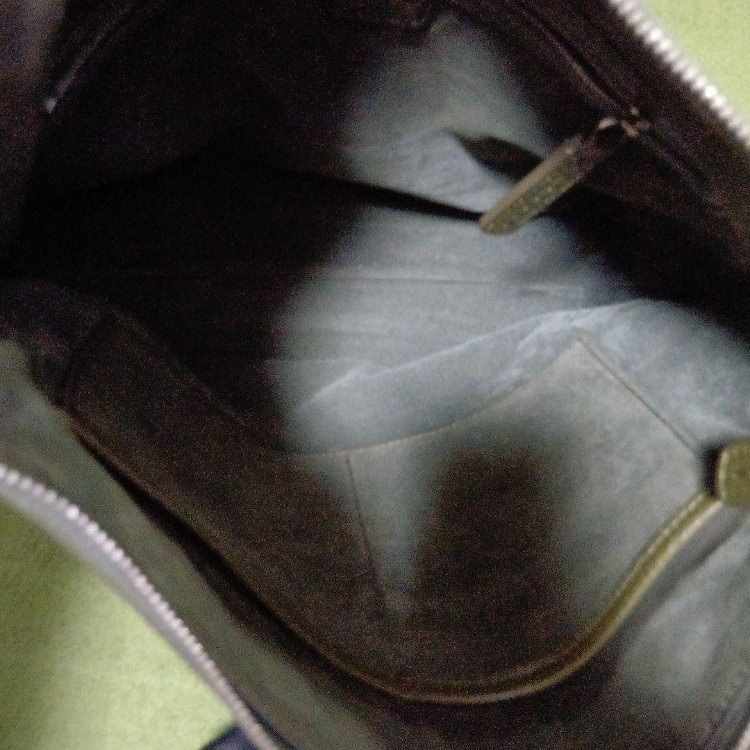 美品✨ヒロフ ヴィータ シボ革 Hロゴ ショルダーバッグ ソープ A4 2way