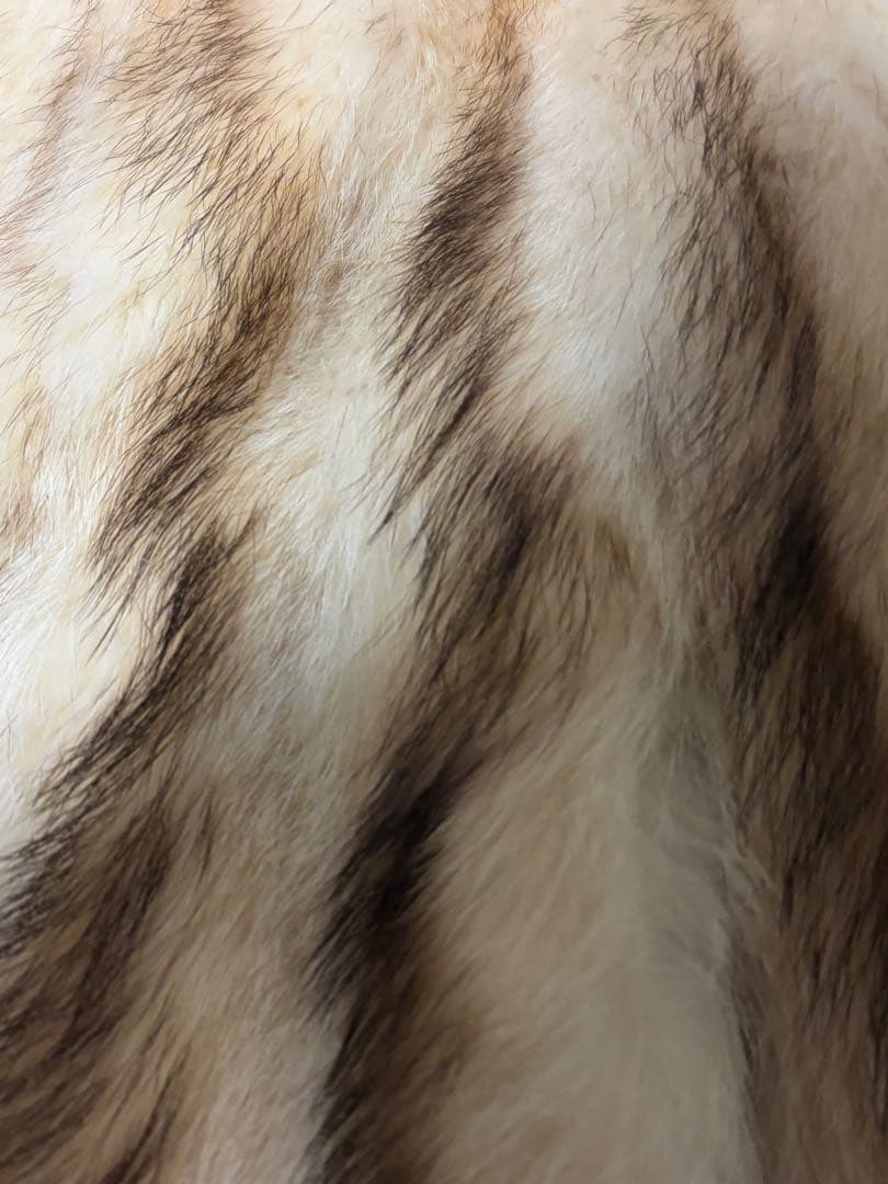 【イタリア製】アイクリスタリー ミンクファーコート フリー ホワイト✖️ブラウン