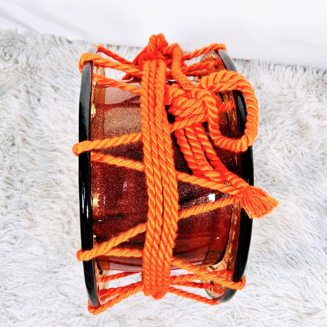 【良品】太鼓　締太鼓　和楽器　バチ　ケース　和太鼓　4点セット