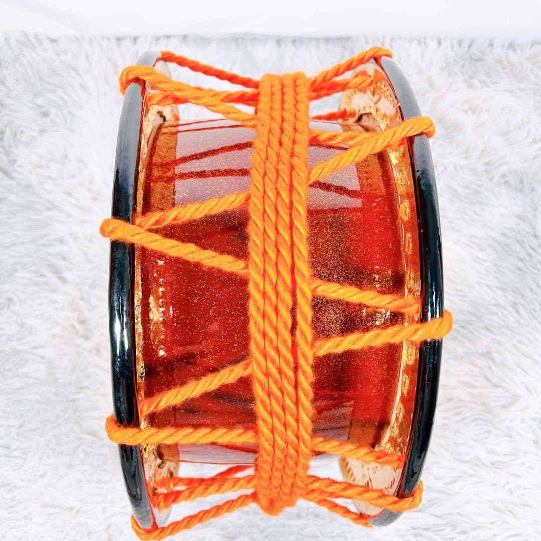 【良品】太鼓　締太鼓　和楽器　バチ　ケース　和太鼓　4点セット