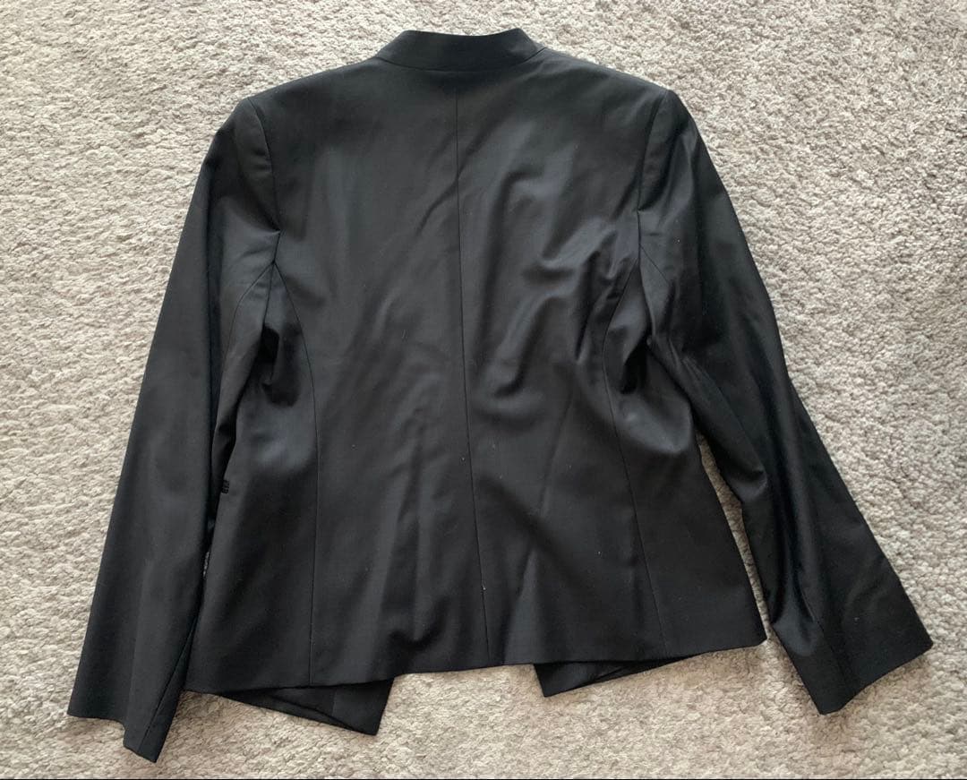 theory luxe DONNA EXECUTIVE黒ノーカラージャケット42