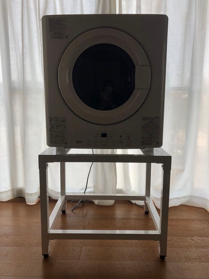 ①Rinnai  リンナイ　ガス衣類乾燥機と保護カバーの２点セット　梅雨