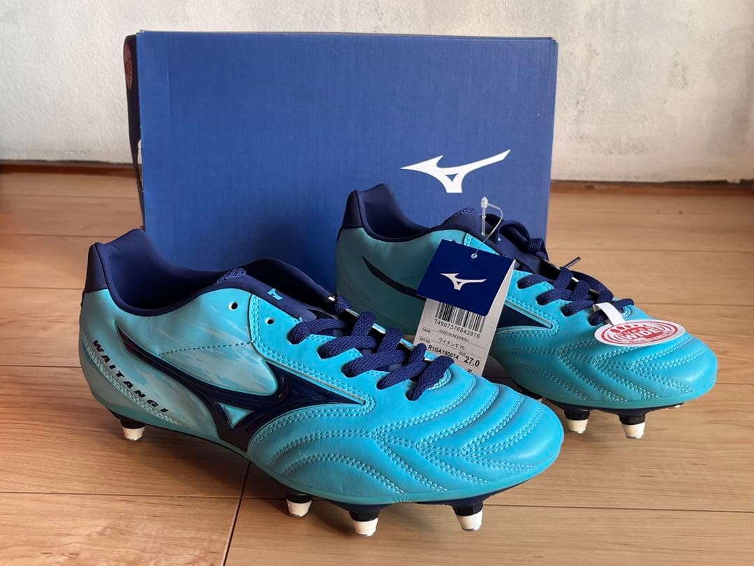 新品 ミズノ ラグビーシューズ /R1GA180014 27.0スーパーワイド