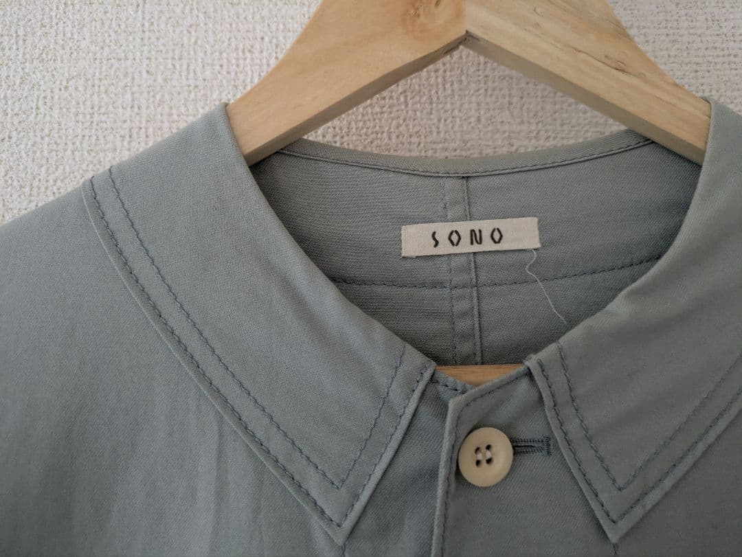 VON SONO 21ss オーガニックコットン カバーオール サックスブルー