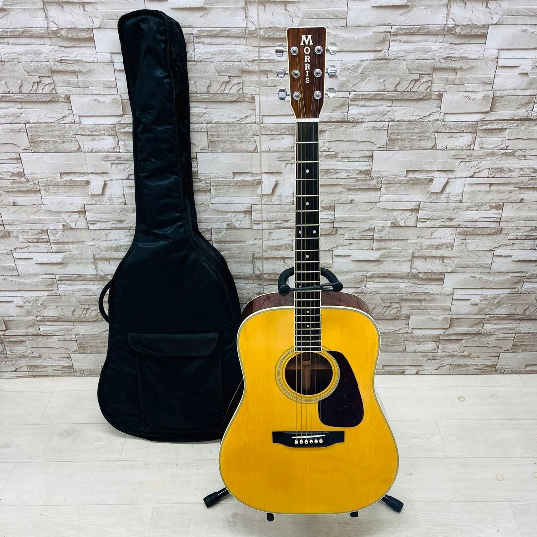 希少 美品 Morris モーリス 縦ロゴ アコースティックギター MD-512