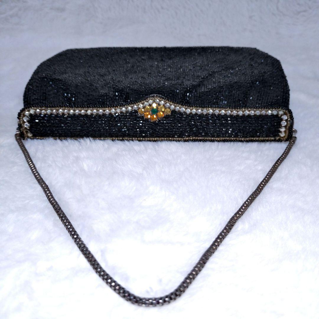 ✨️希少 皇室御用達 ヴィンテージ はしもと ビーズバッグ パーティーバッグ