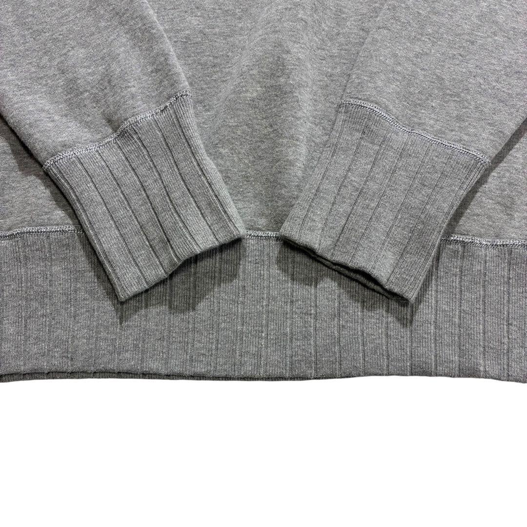 TWO MOON 両V スウェット 44/46 霜降りグレー バックプリント