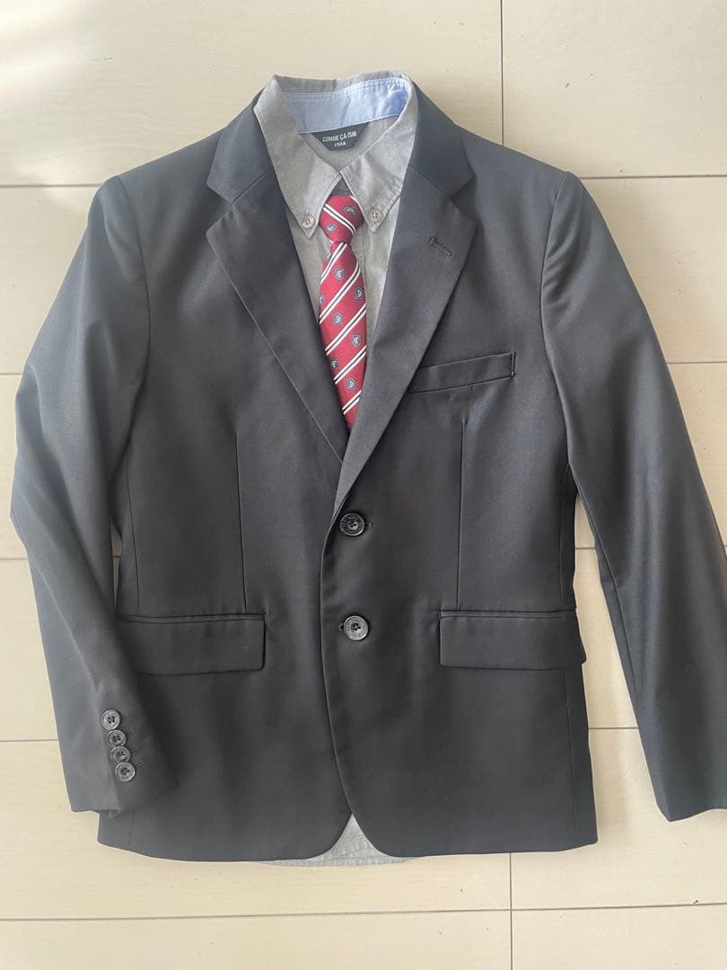 COMME CA ISM 黒スーツ 150cm