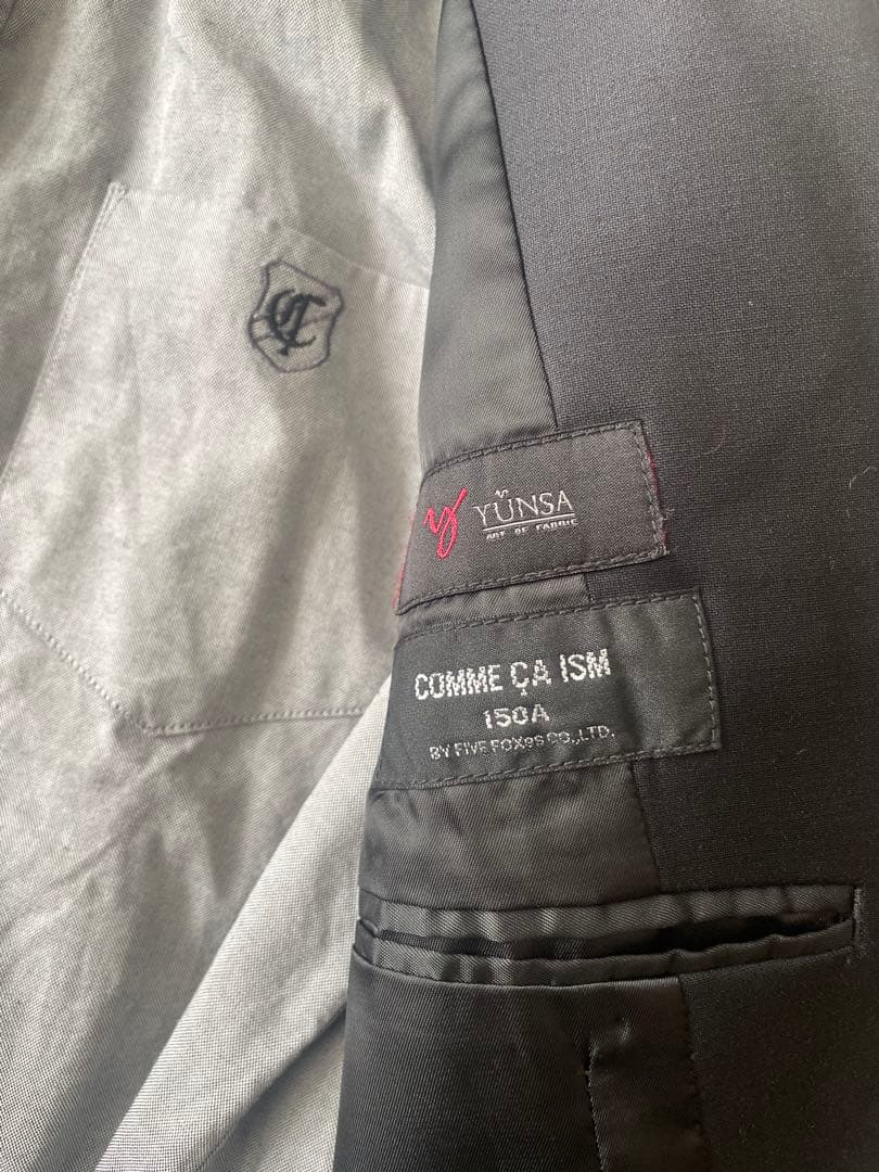 COMME CA ISM 黒スーツ 150cm