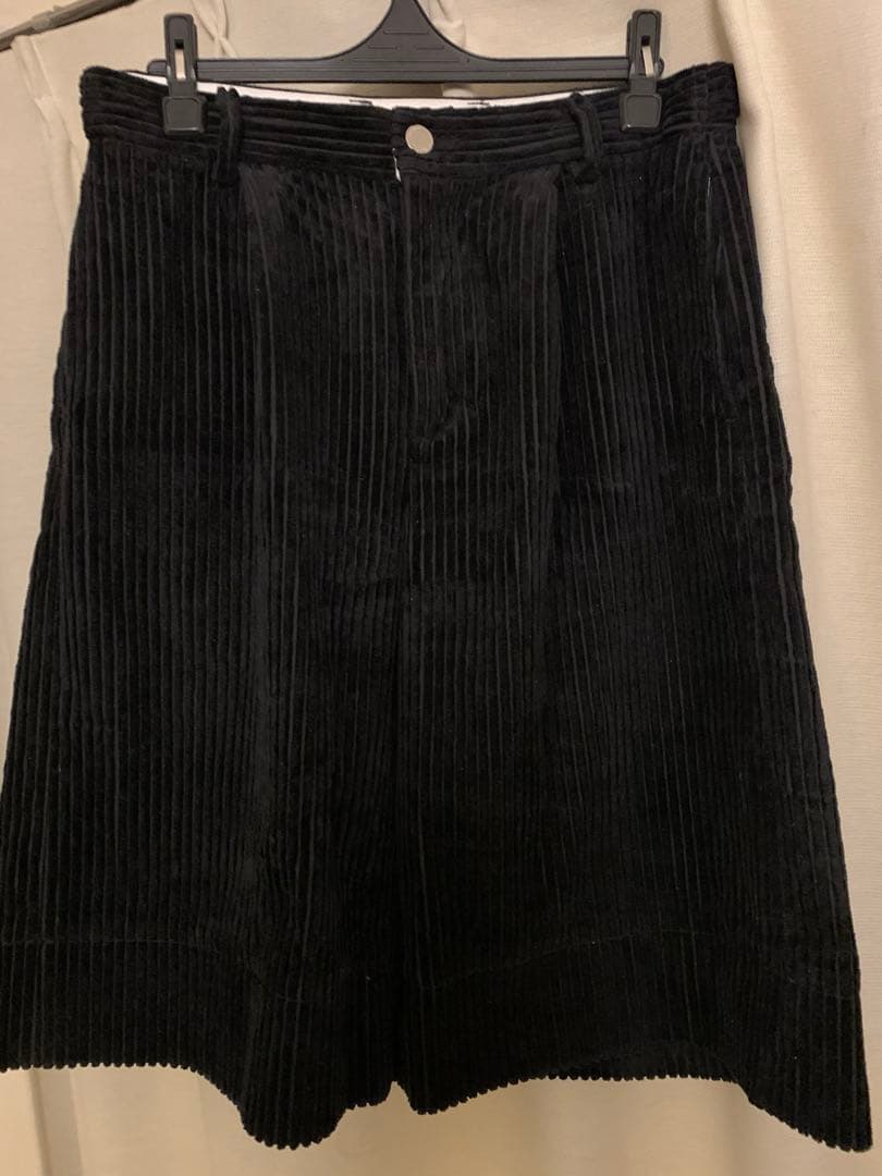 SHISHIKUI CORDUROY S / BLACK ハーフパンツ