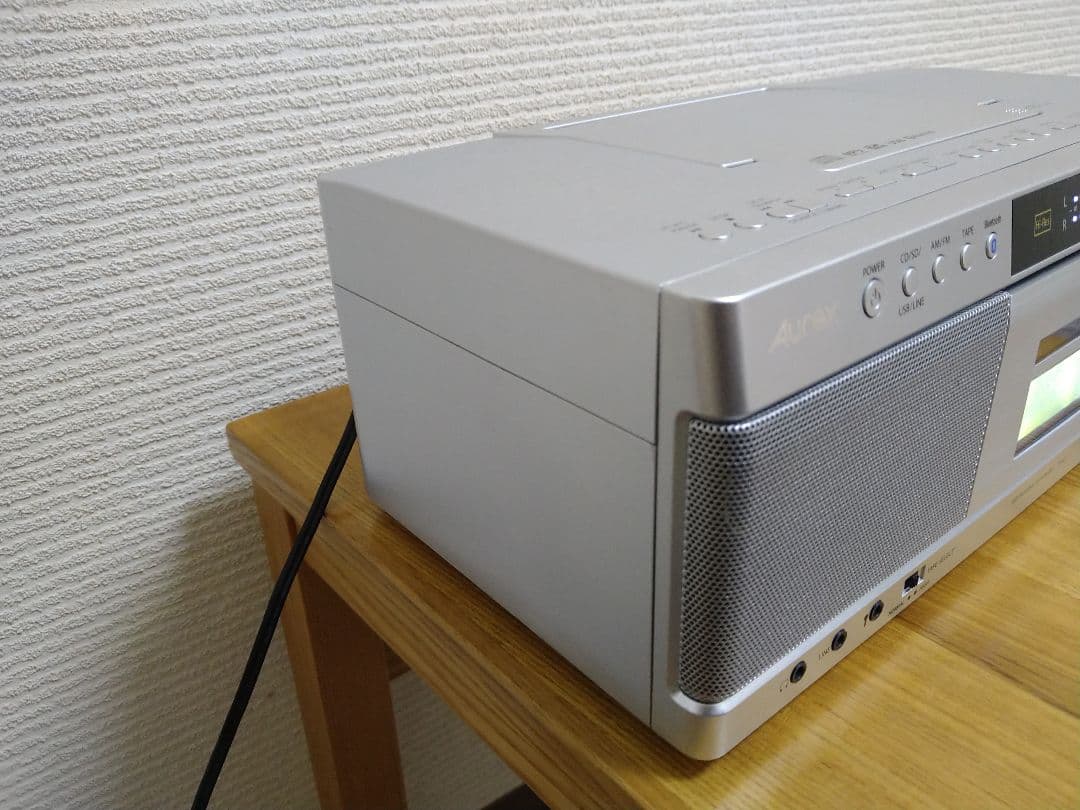 Aurex　Bluetooth対応ハイレゾCDラジカセ　TY-AK2　リモコン付