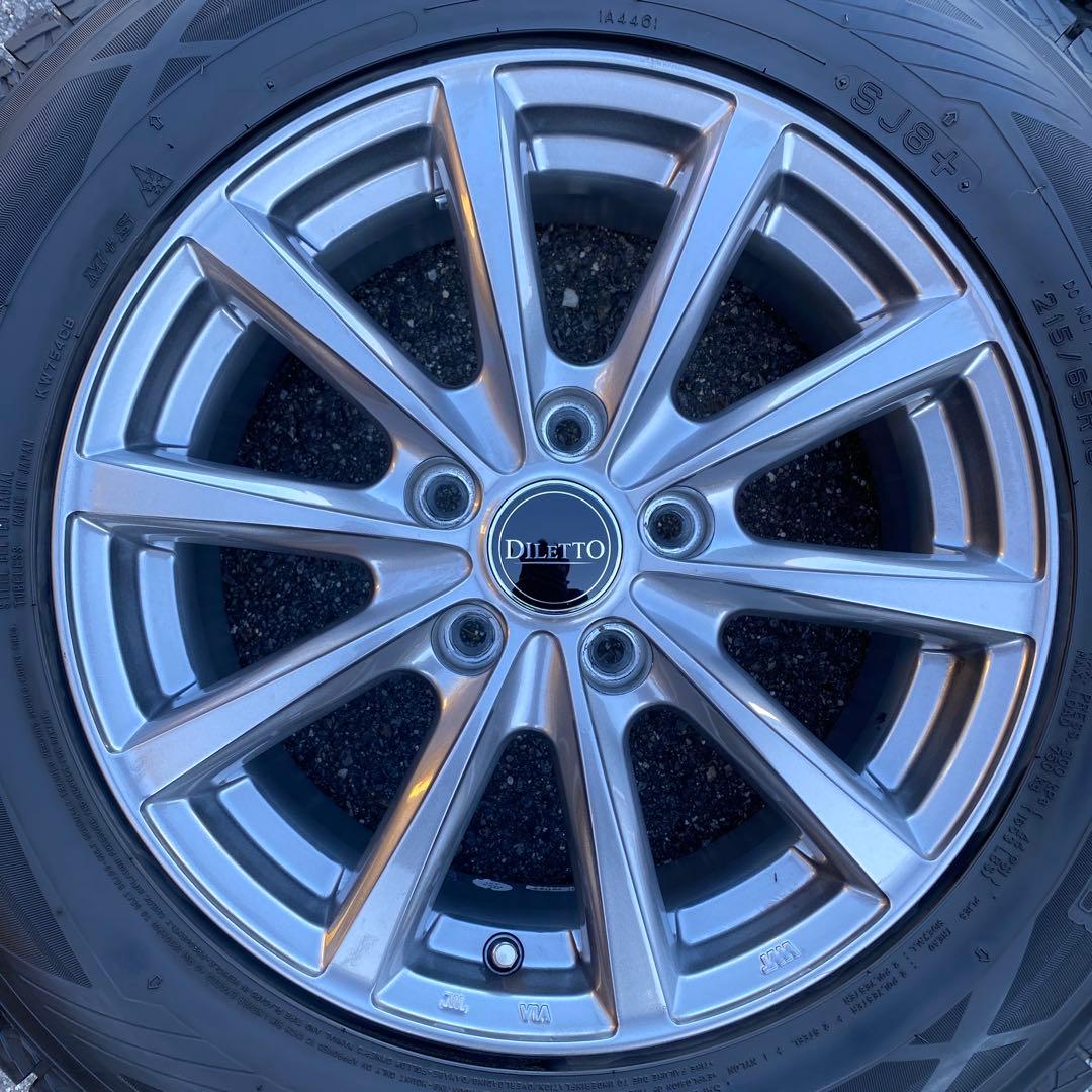 中古バリ溝ダンロップスタッドレスセット215/65R16 30系ヴェルファイア等