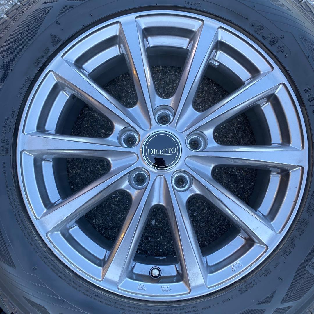中古バリ溝ダンロップスタッドレスセット215/65R16 30系ヴェルファイア等