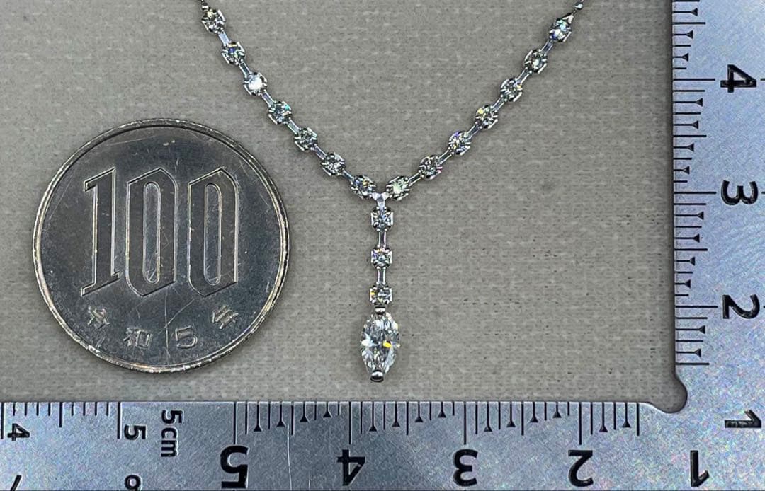 専用JA136★高級 ダイヤモンド0.59ct プラチナ ネックレス