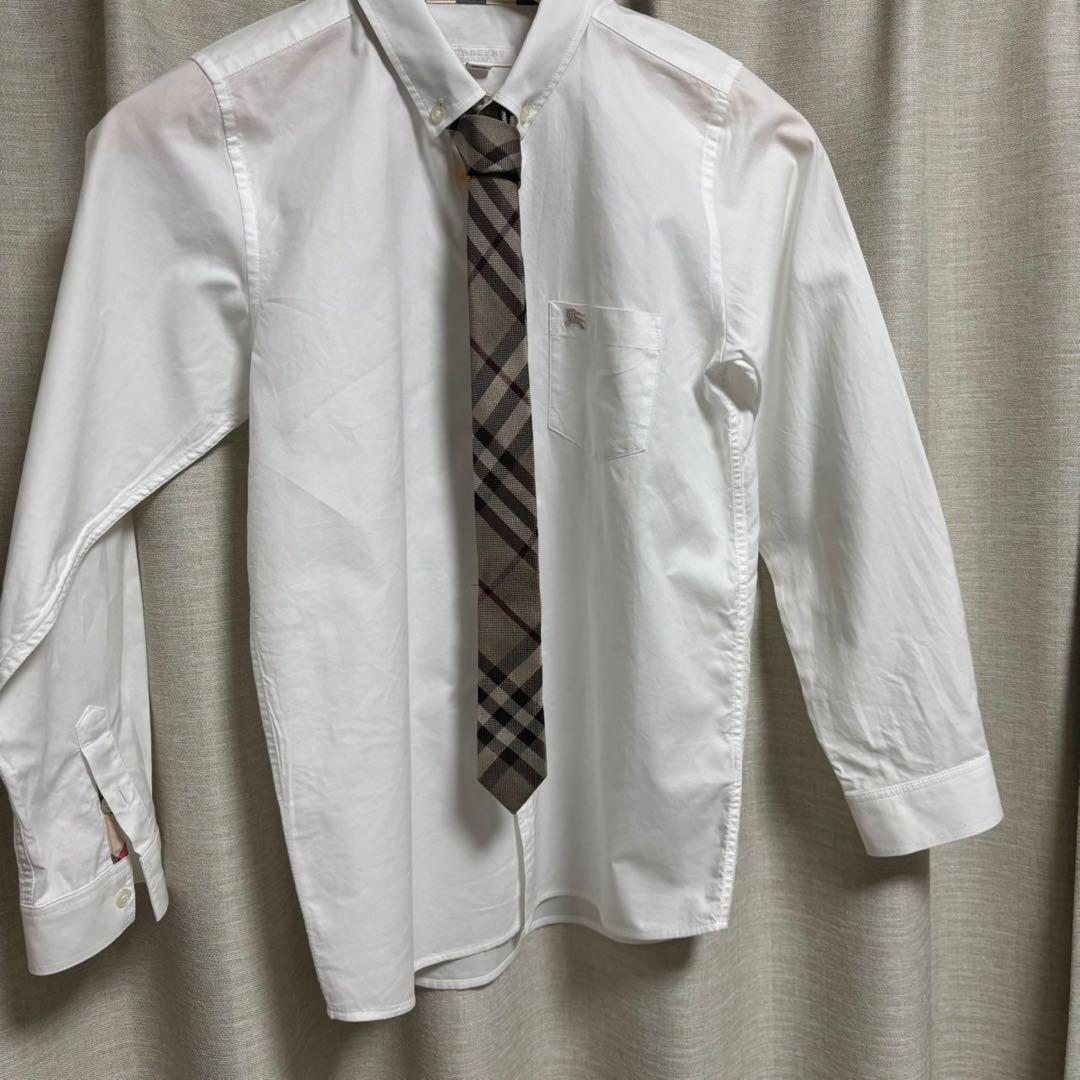 希少　バーバリーブランドスーツ　セット　ネクタイ　卒業式150