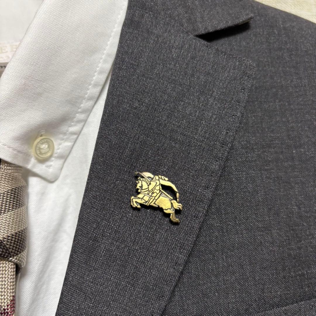 希少　バーバリーブランドスーツ　セット　ネクタイ　卒業式150