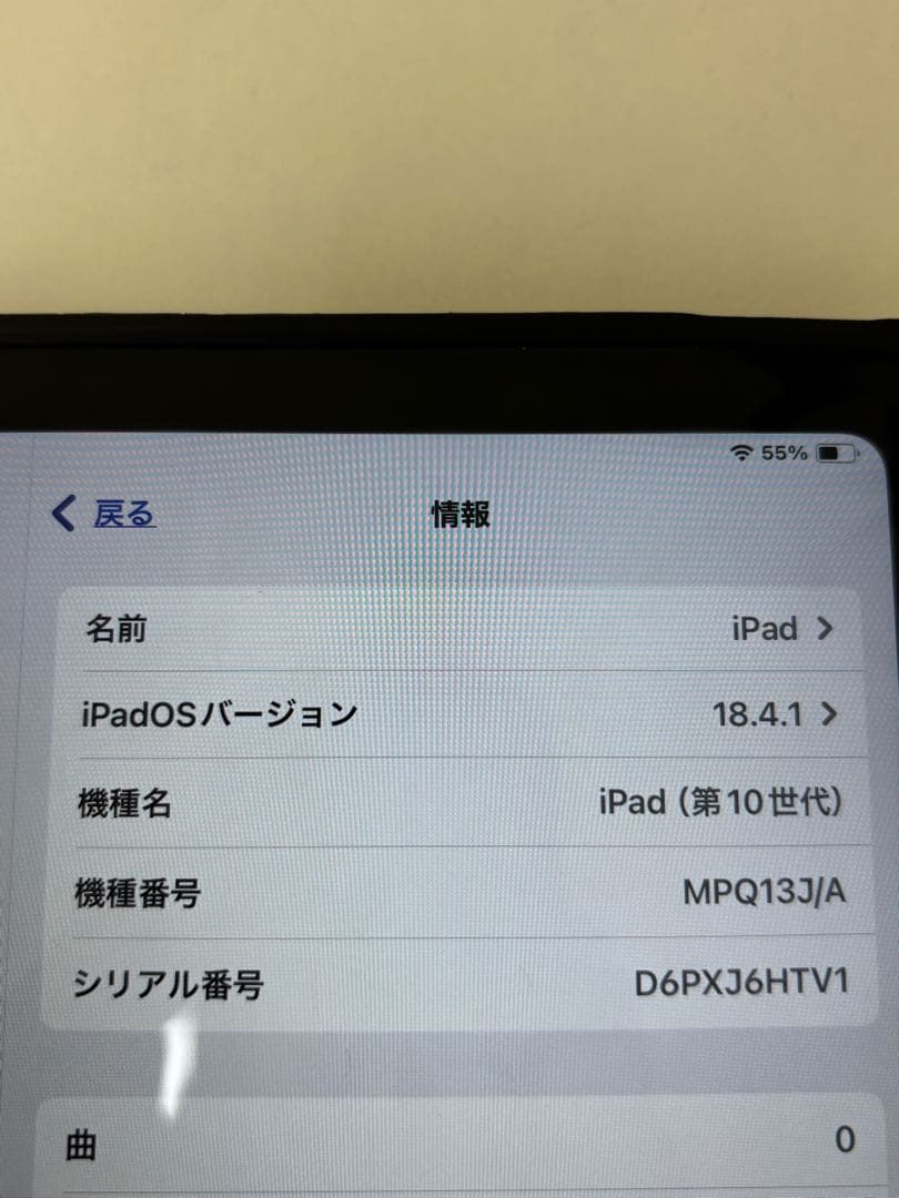 Apple iPad 本体 ブルー　第10世代　　64GB