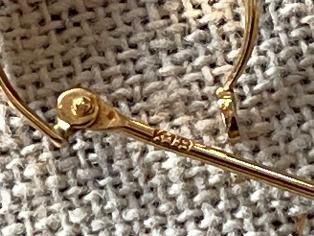 K18 ゴールド フープピアス 片耳用