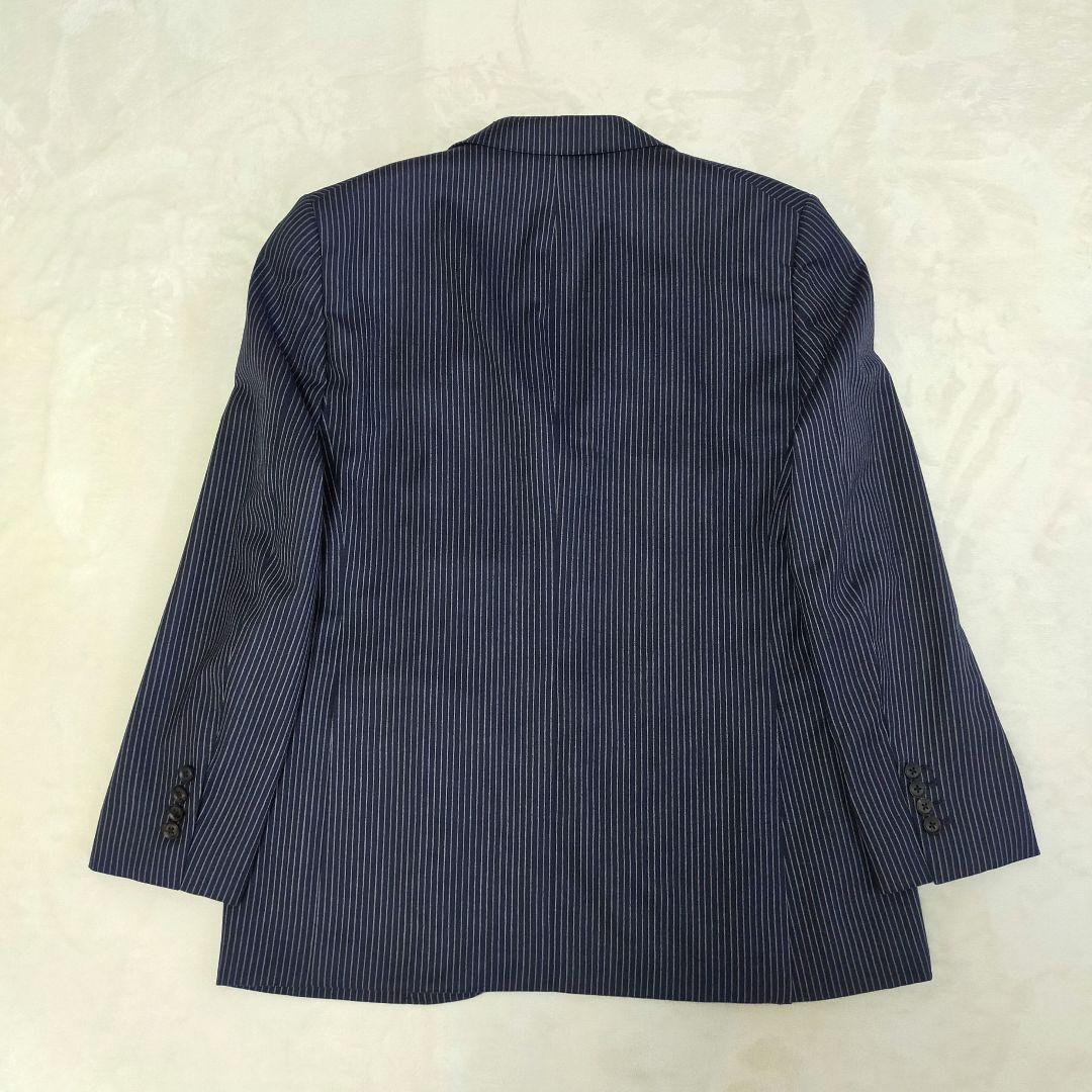 美品　大きいサイズAB8　スーツセレクト　チョークストライプ柄　ビジネススーツ