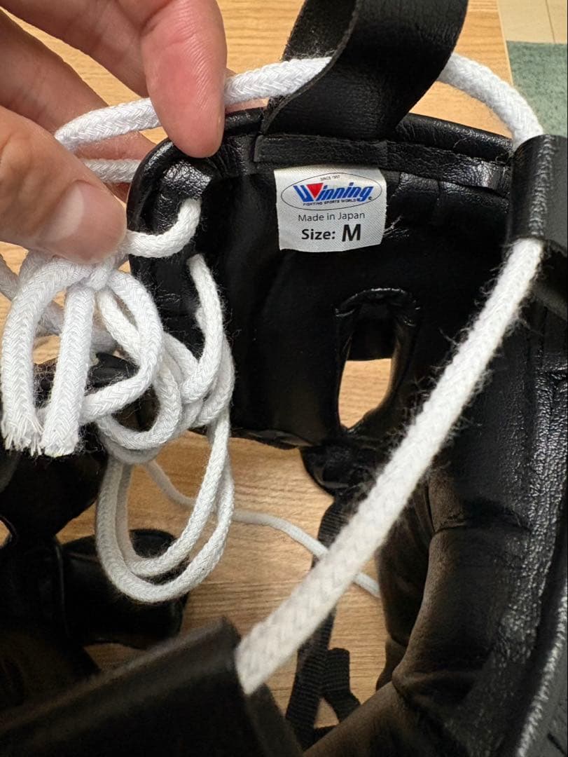 Winning ボクシングヘッドギア Mサイズ ブラック