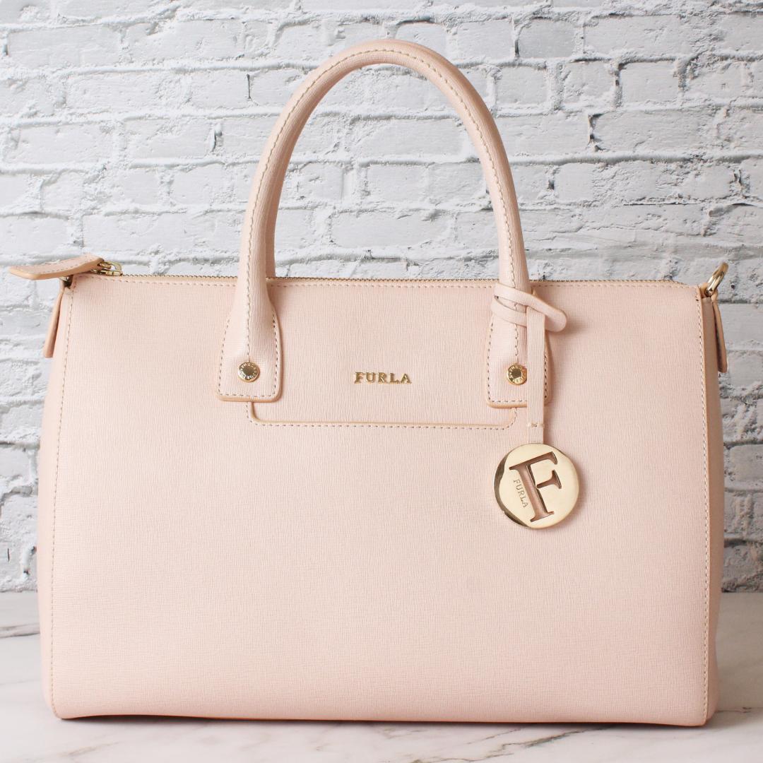 ✨極美品✨ フルラ LINDA トートバッグ 肩掛け 2way くすみピンク