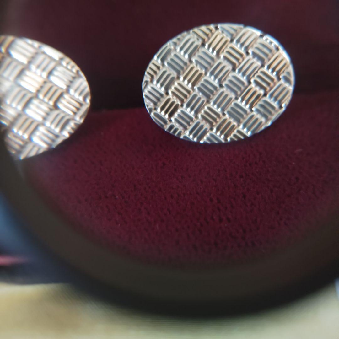 【未使用】ティファニー　14K x SV925　オーバル　カフス　カフリンクス