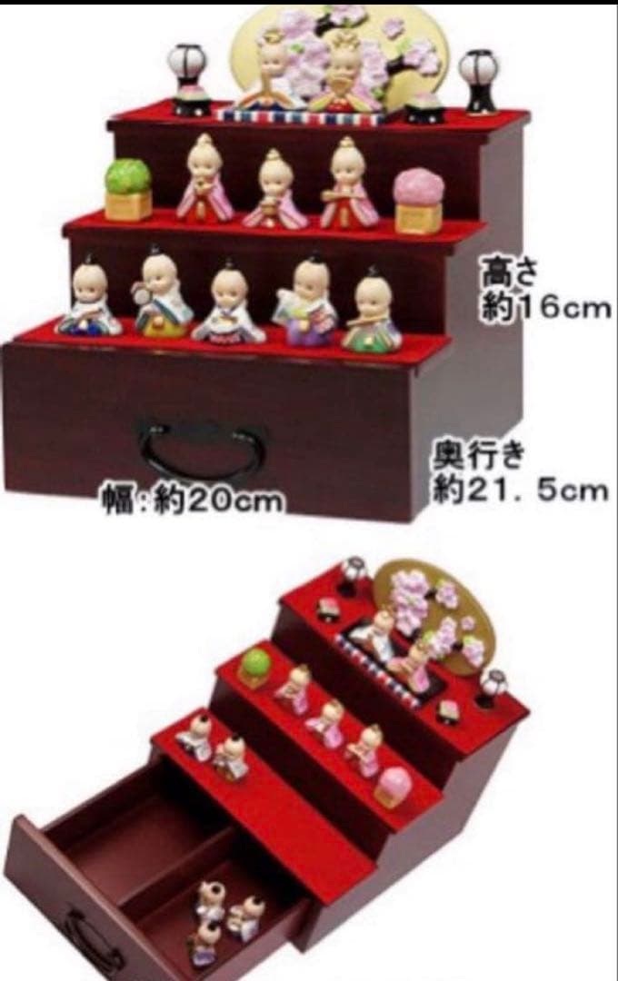 m*n様 キューピー　お雛様　3段飾り　箱無し
