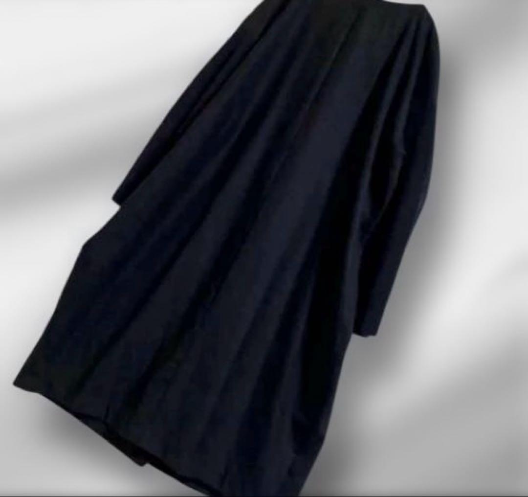 大きいサイズ！23区/袖リブ切り替え/ウールワンピース/44/近年