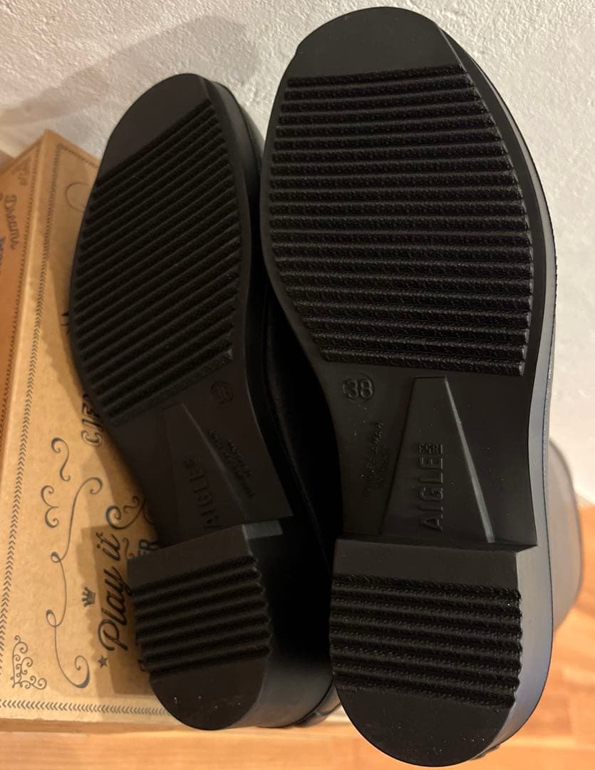 お約束済み❣️AIGLE エーグル　レインブーツ　ロングブーツ　ヒール　38