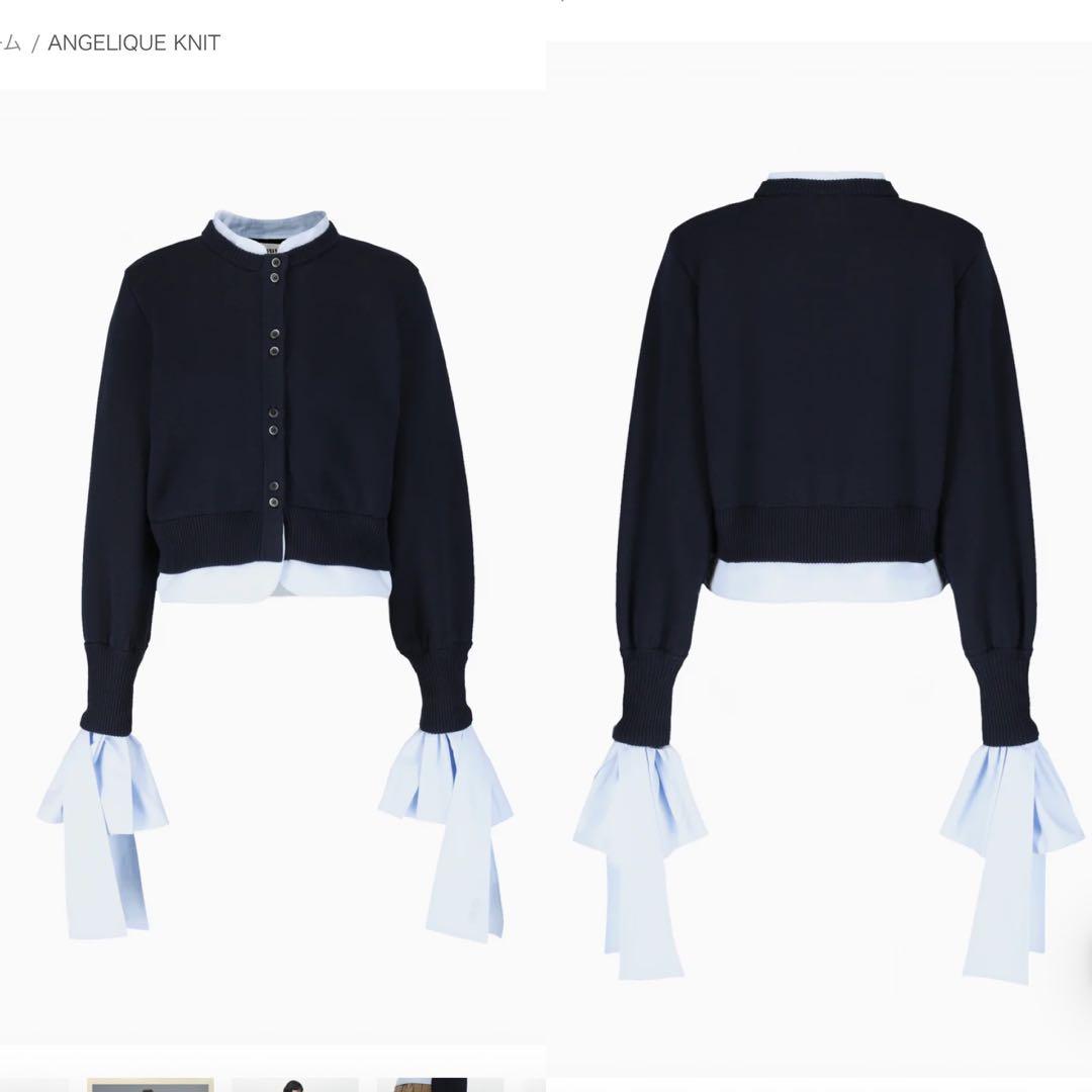 Bibiy. 25AW ANGELIQUE KNIT ネイビー